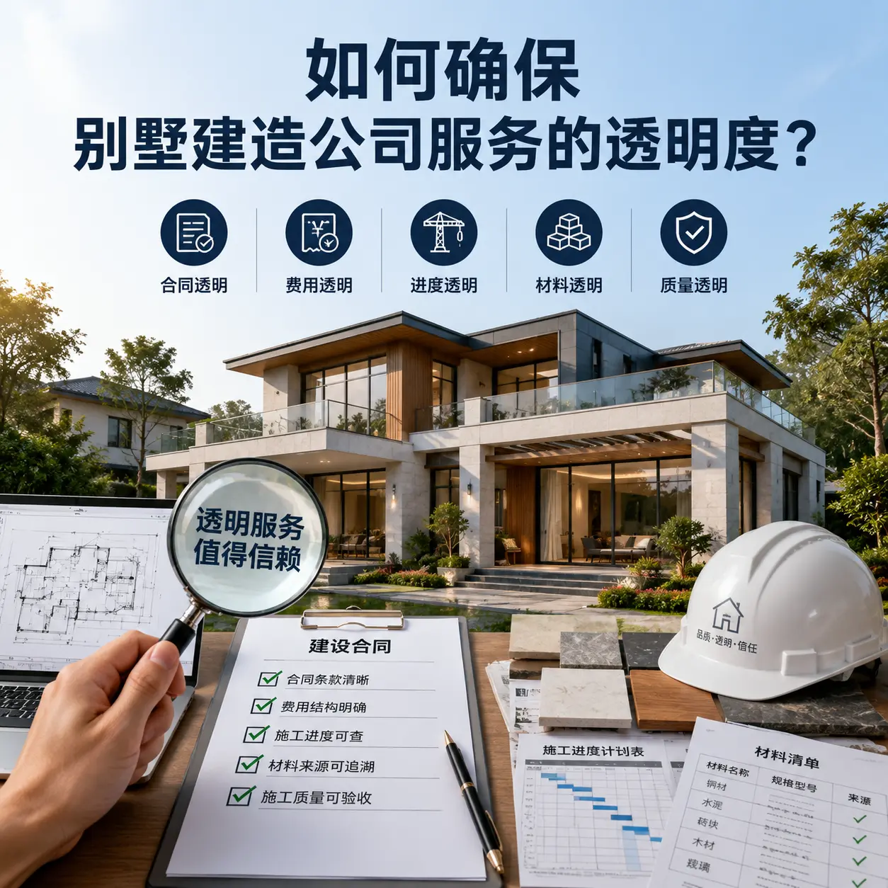 在 贞丰 如何确保别墅建造公司服务的透明度?