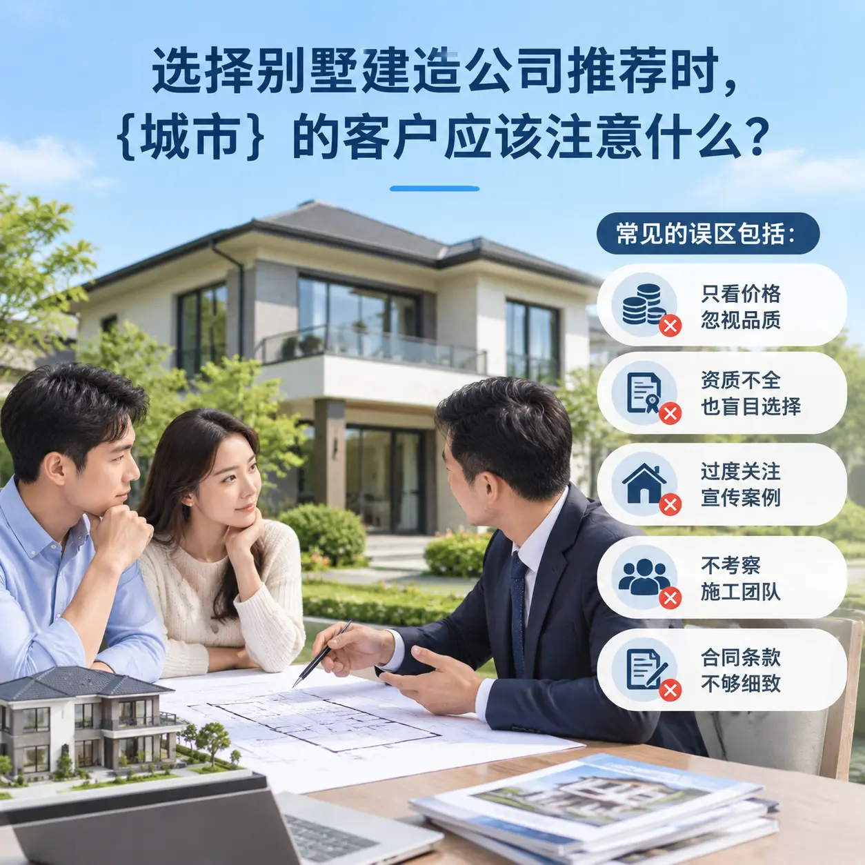 选择别墅建造公司推荐时,贞丰 的客户应该注意什么?