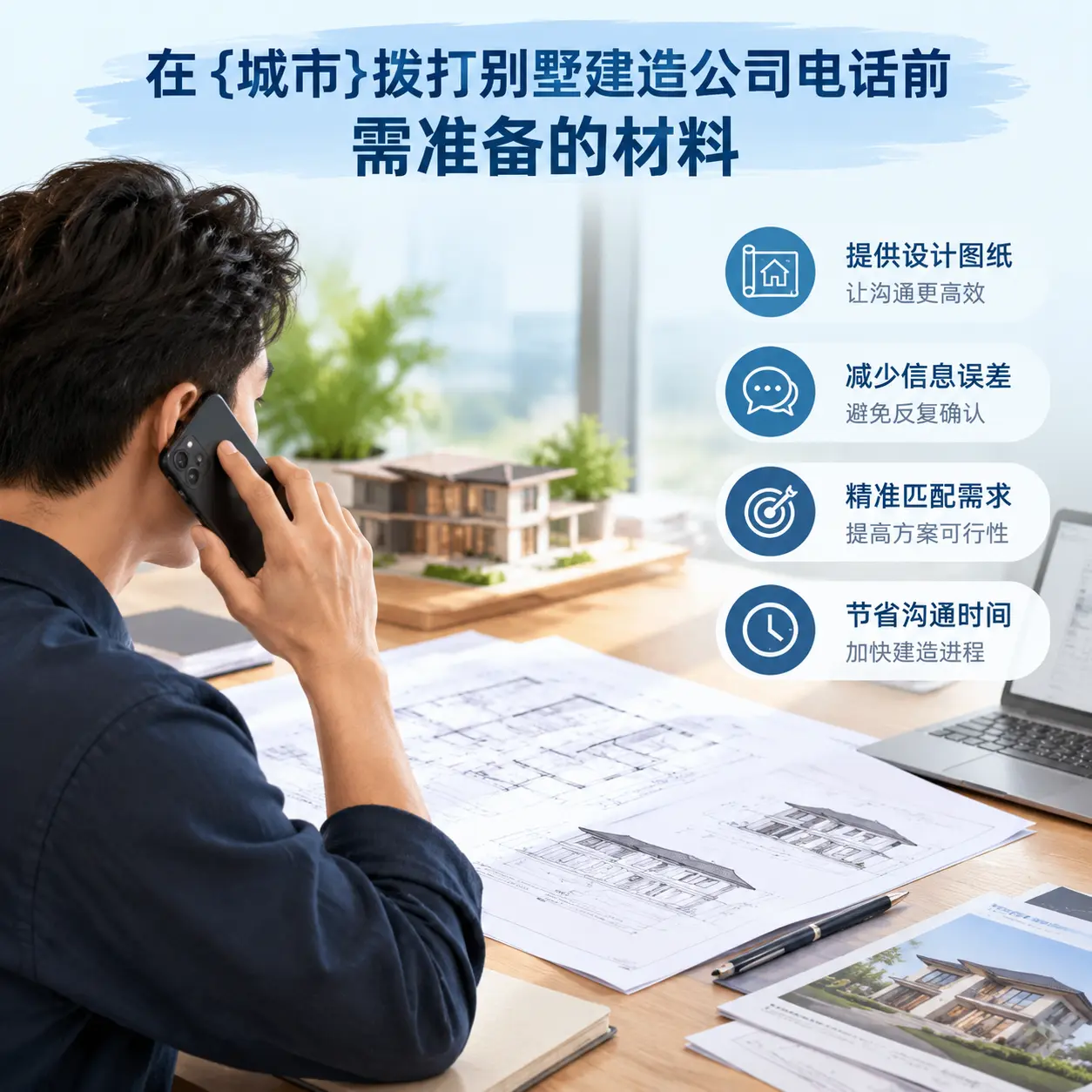 在贞丰拨打别墅建造公司电话前需准备的材料