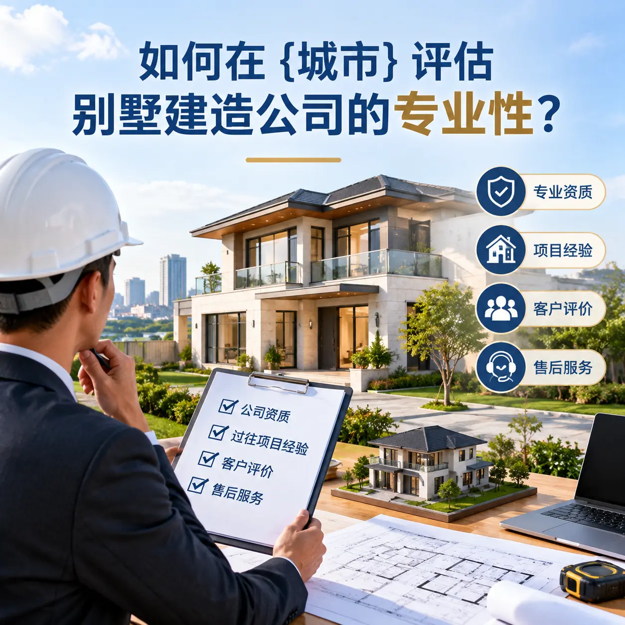 如何在 贞丰 评估别墅建造公司的专业性？