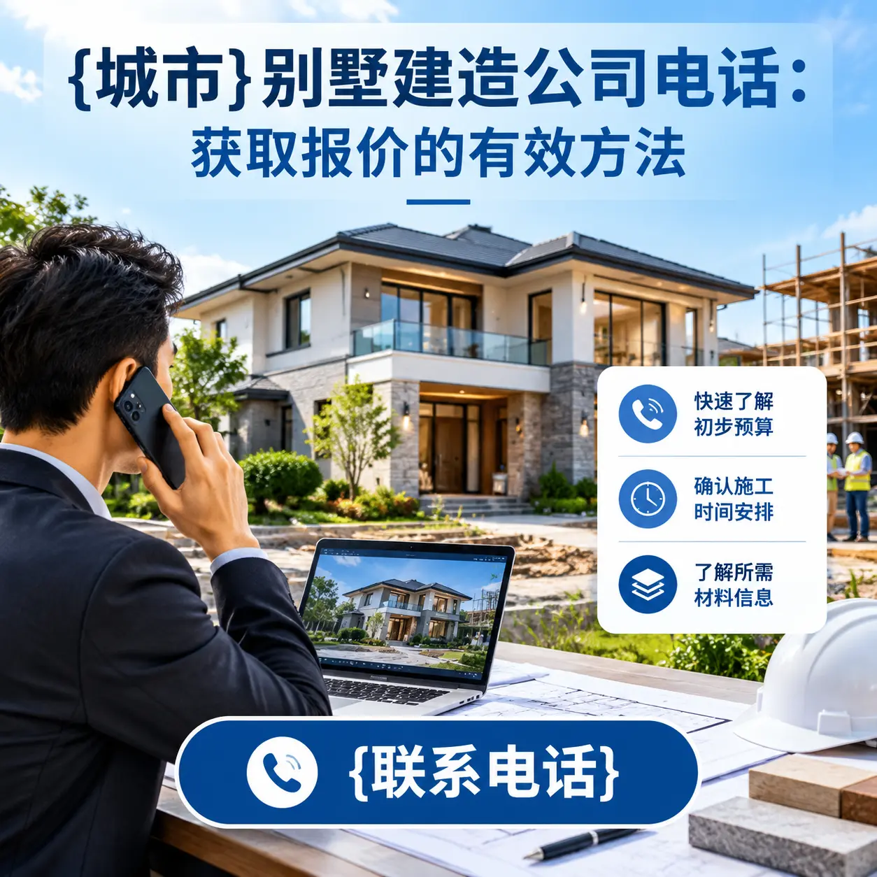 贞丰别墅建造公司电话:获取报价的有效方法